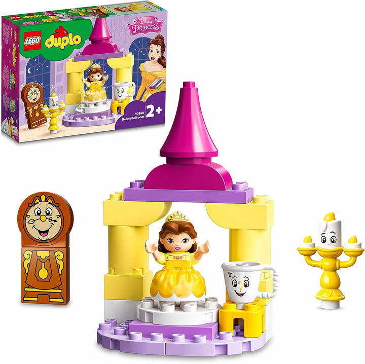 LEGO 10960 DUPLO Belles Ballsaal, Die Schöne und das Biest, Schloss und Prinzessinnen-Spielzeug für