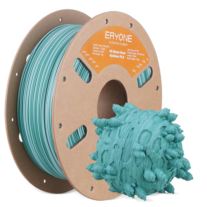 ERYONE High Speed Matte Twist PLA-Filament 1,75 mm,3D-Drucker-Filament PLA Matte+/-0,03 mm,1kg(2,2lb