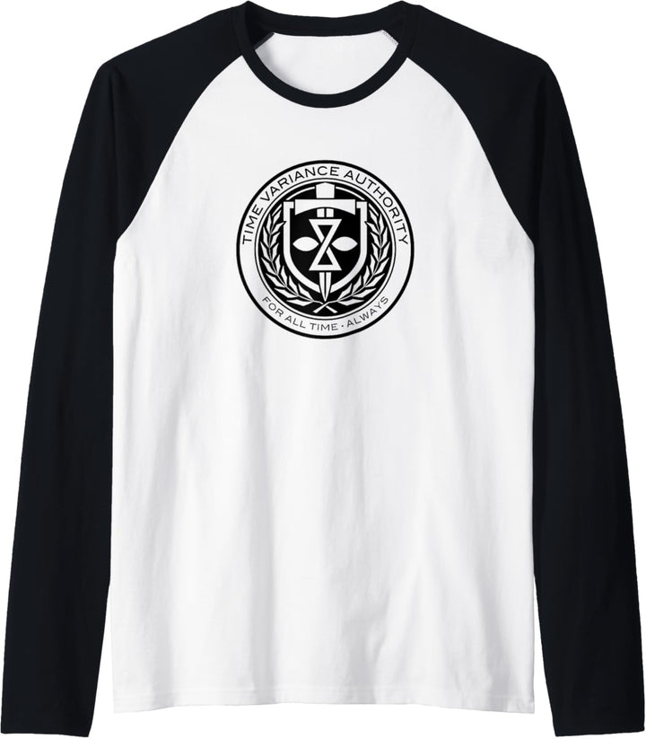 Marvel Loki Time Variance Authority For All Time Always Logo Raglan