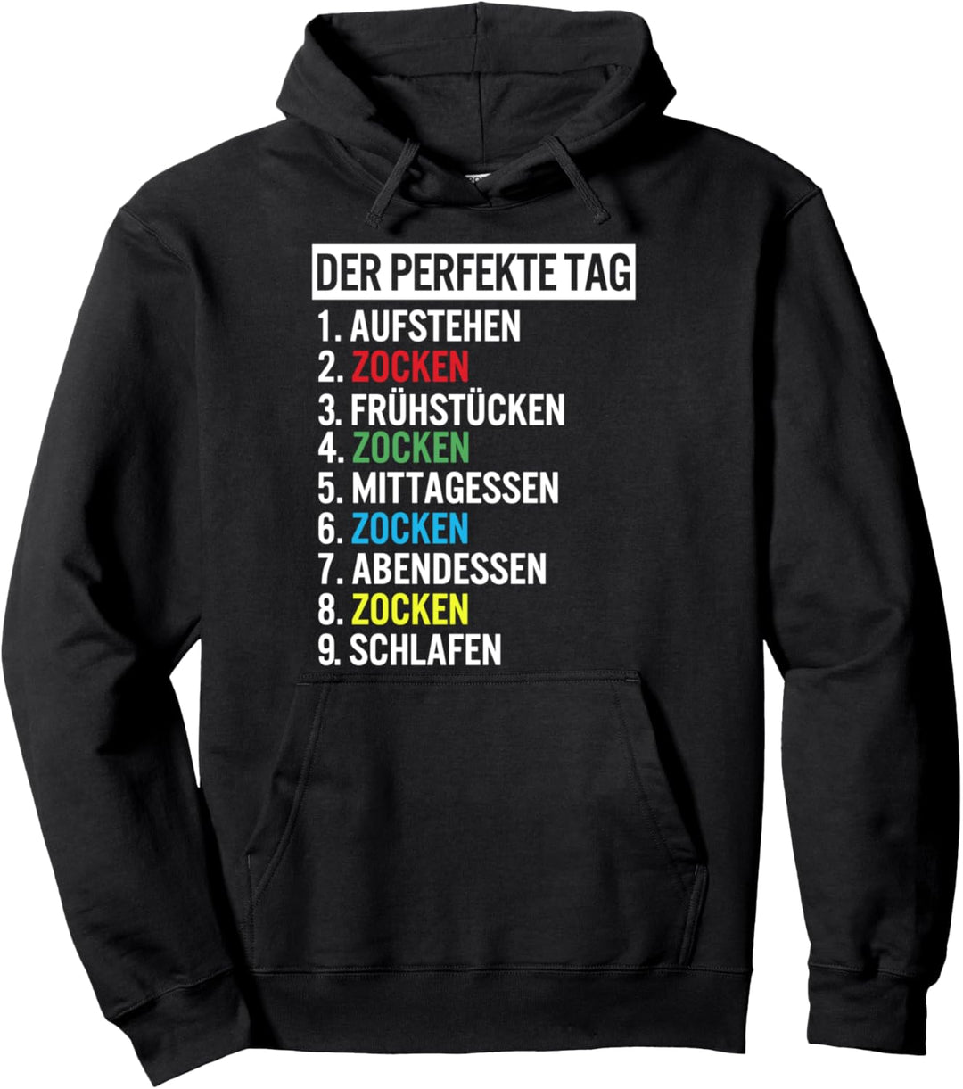 Lustige Zocker Perfekte Tag Gamer Gaming Kleidung Vatertag Pullover Hoodie