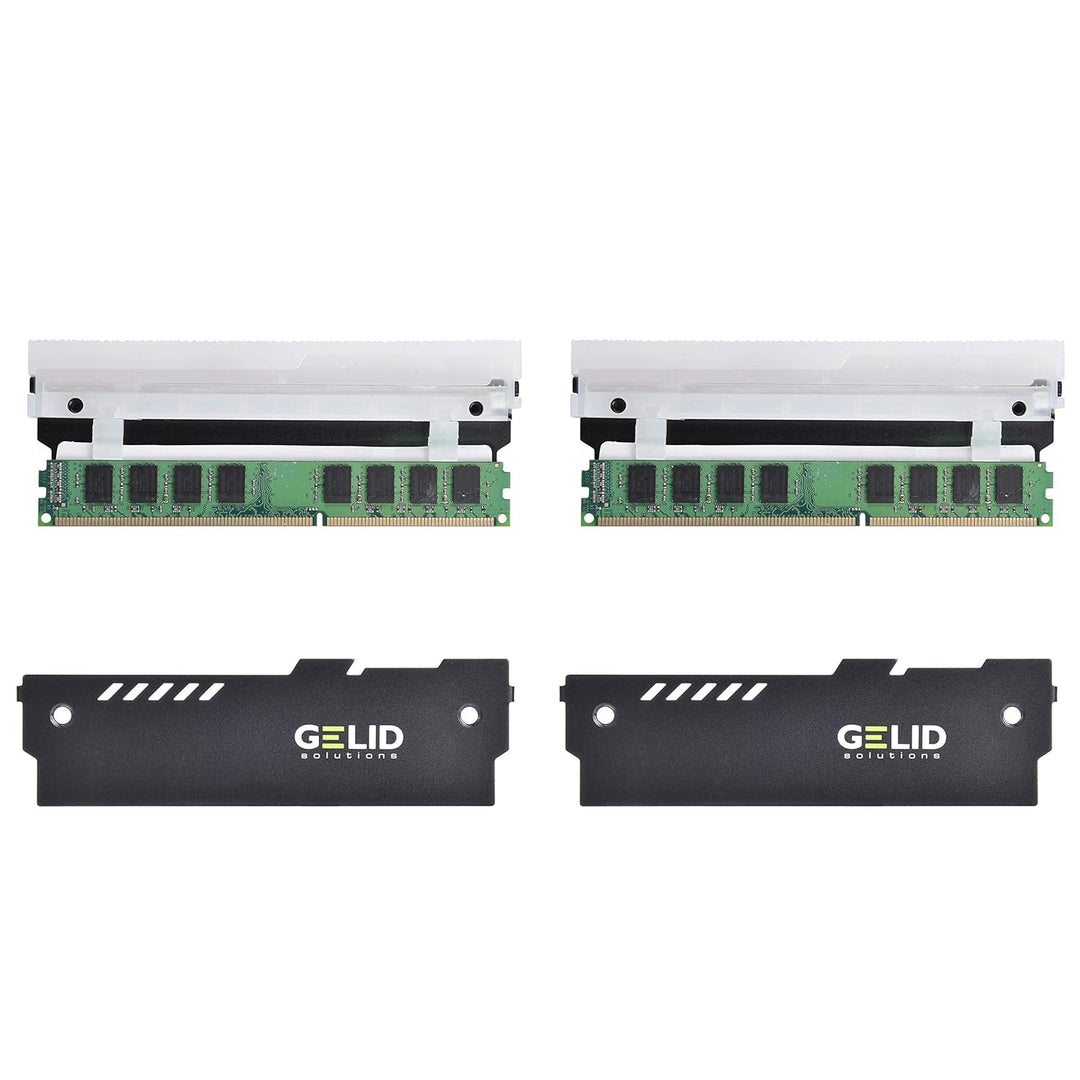 Gelid Solution Lumen RGB RAM Memory Cooling Kit 2 Stück – vollautomatischer RGB-Modus – doppelseitig