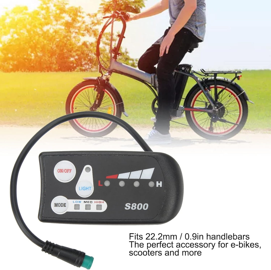 LED-Anzeige für Elektrofahrräder, Messgerät, Messgerät für E-Bike-Umrüstteile, Kompakt und Tragbar f