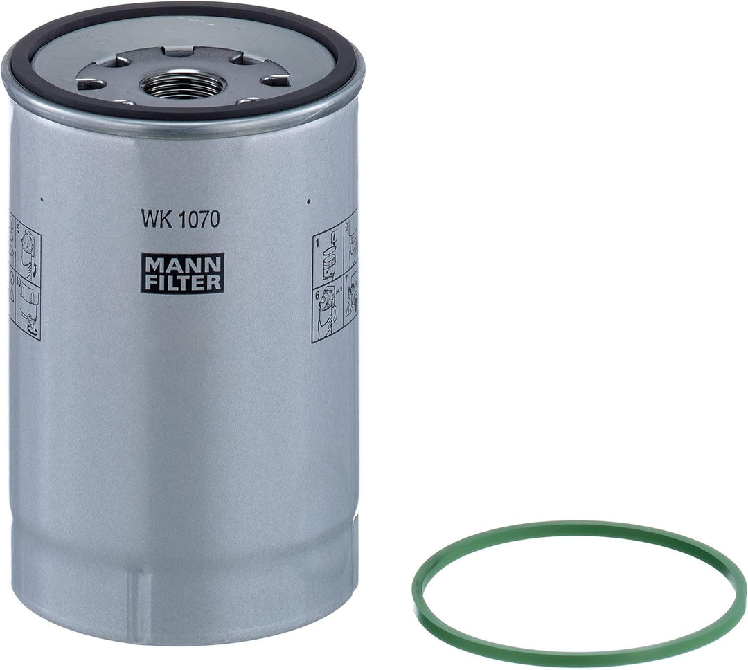 MANN-FILTER WK 1070 x Kraftstofffilter Satz mit Dichtung / Dichtungssatz Kraftstofffilter – Für Nutz