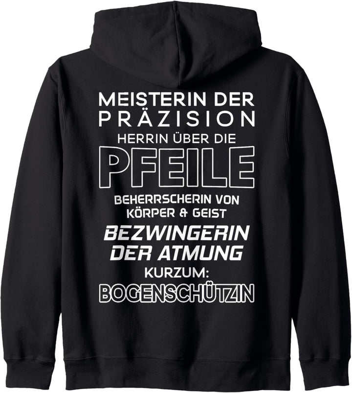 Bogenschütze Bezwingerin Der Atmung Bogenschiessen Kapuzenjacke