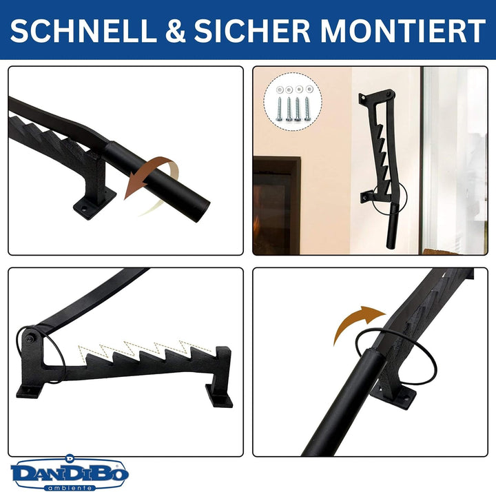 DanDiBo Holzspalter Manuell Wand 96646 Holz Spalten Anzündholz Spalter Wandmontage Brennholzspalter