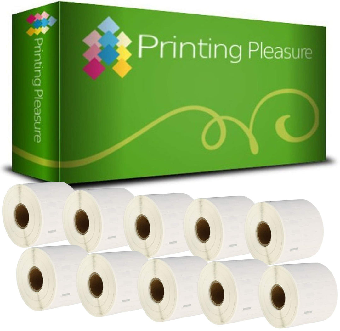 Printing Pleasure 10 x 11351 Rollen Etiketten kompatibel für Dymo LabelWriter & Seiko Etikettendruck