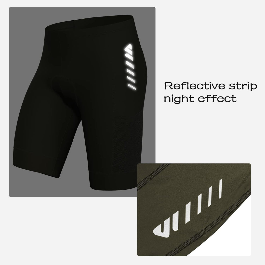 Lo.gas Radhose Herren Kurz Gepolstert 4D Fahrradhose Herren Kurz Gepolstert Schnelltrockende Elastis
