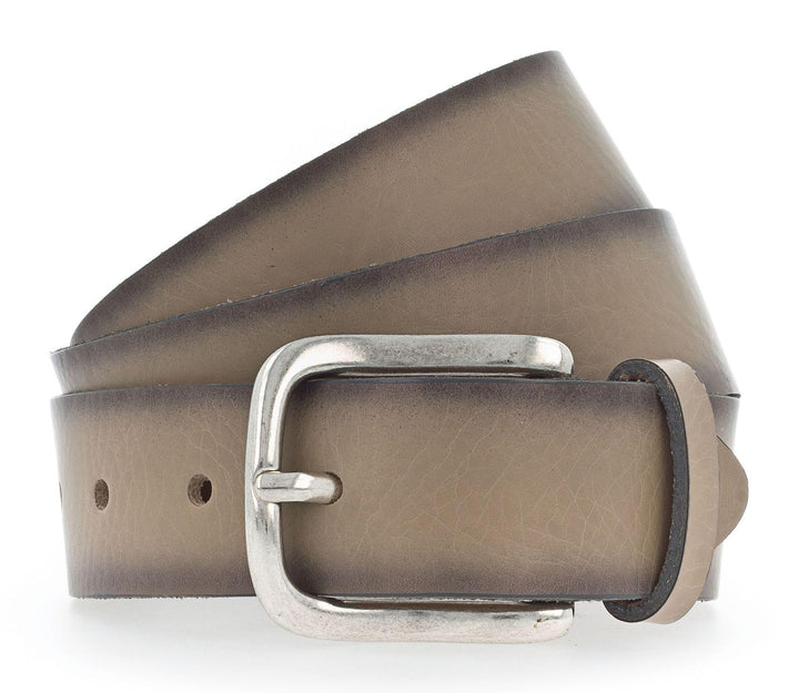 VANZETTI by BGM Herren Ledergürtel Made in Germany taupe 90