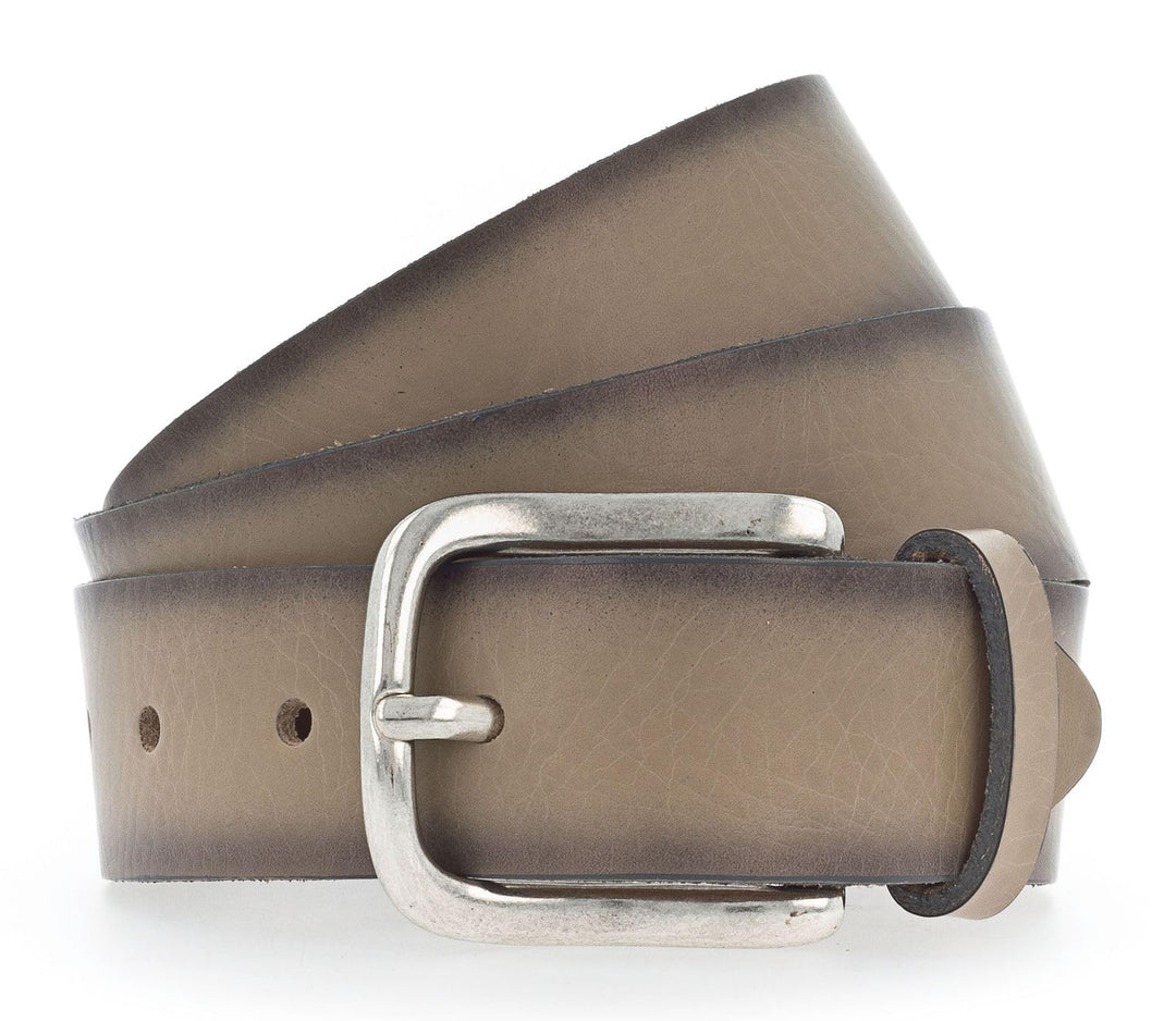 VANZETTI by BGM Herren Ledergürtel Made in Germany taupe 100