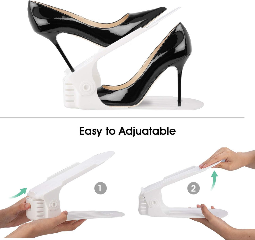 Schuhorganizer Platzsparend, 20 Stück Verstellbare Schuhstapler Platzsparend Schuh Organizer für Sch