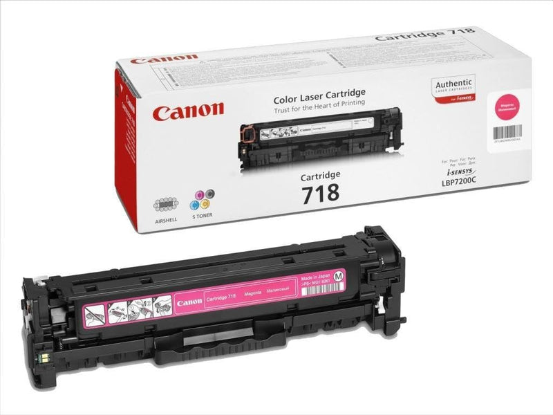 Original Canon I-Sensys 718 Tonerkartuschen-Pack, Cyan, Magenta, Gelb, Schwarz, Lasertonerkartuschen