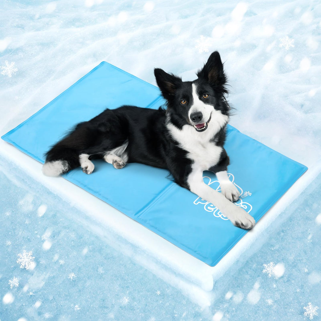 Mora Pets Kühlmatte Hund Kühldecke Hunde Katzen mit Ungiftiges Gel Hundekühlmatte Selbstkühlend Krat