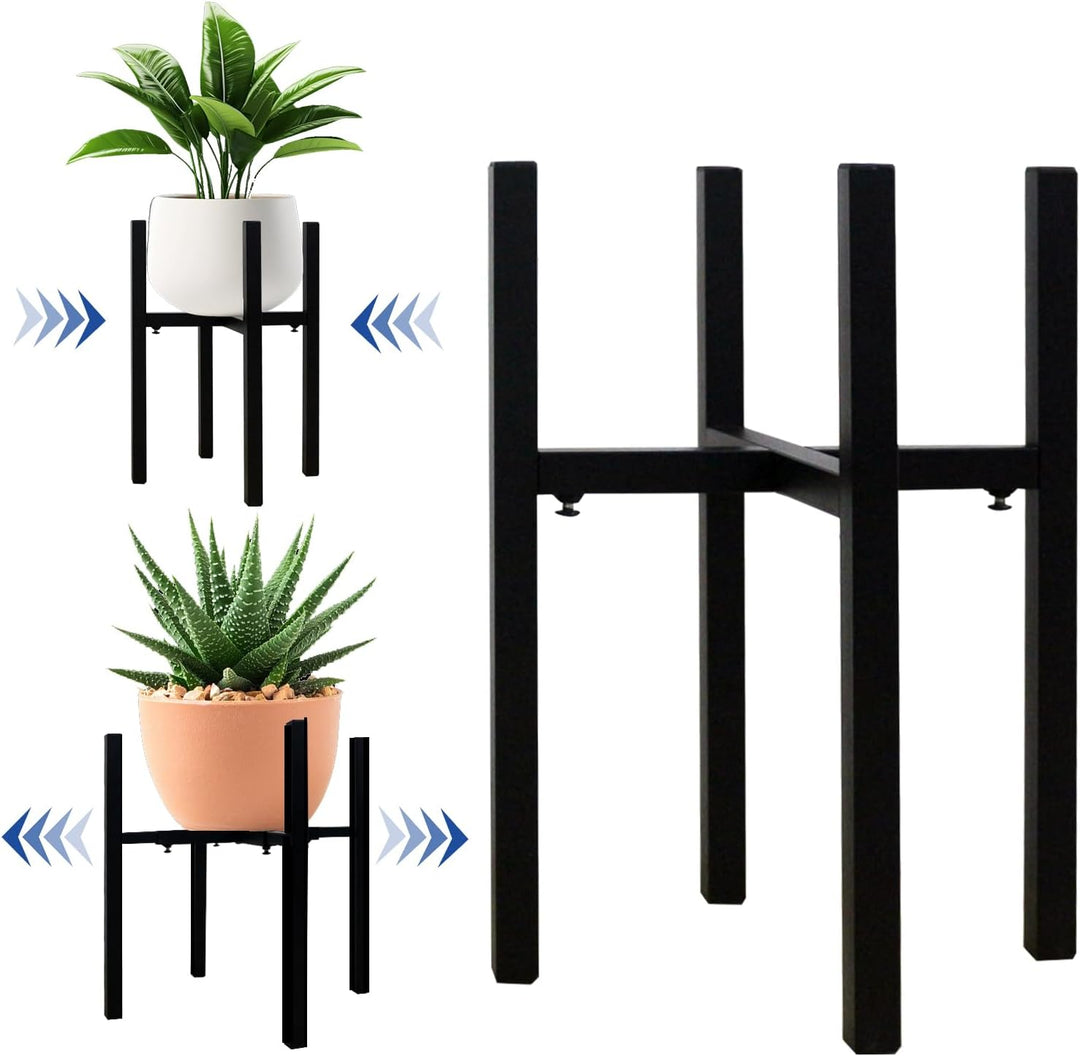 Generisch Blumenständer, verstellbarer Metall Pflanzenständer, Innen und Aussen Wohnzimmer Ecke mit