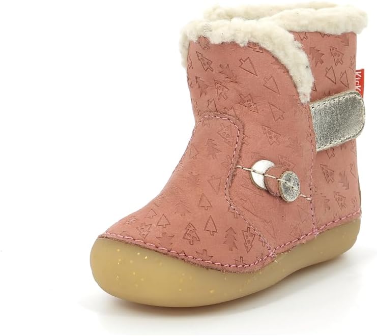 Kickers Mädchen So WindyStiefelette 18 EU Roségold Fantasie, 18 EU Roségold Fantasie
