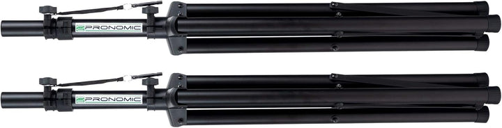 Pronomic SPS-1S Eco-Set - 2 Boxenstative aus Stahl, ausziehbar von ca. 120-193 cm, Belastbarkeit: ma