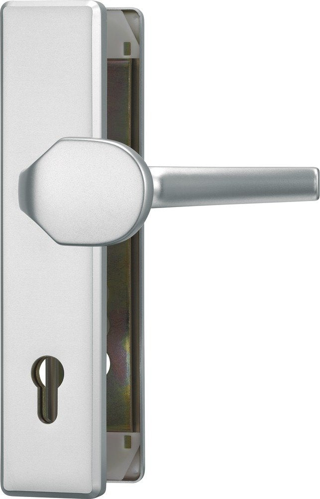 ABUS Tür-Schutzbeschlag HLT612 F1 aluminium 24791 Wechselgarnitur F1 Aluminium, Wechselgarnitur F1 A
