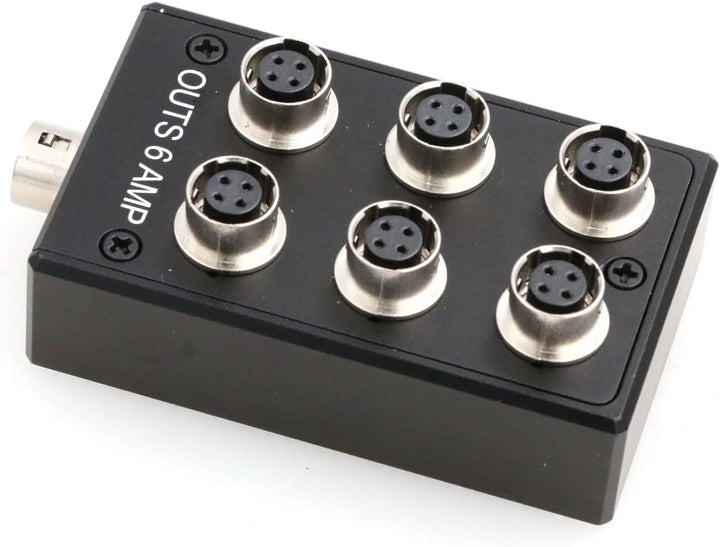 ZBLZGP Power Hub Splitter Box Hirose 4 Pin Power Outs 6 A für Sound Geräte 688 633 Zoom F8 Kamera
