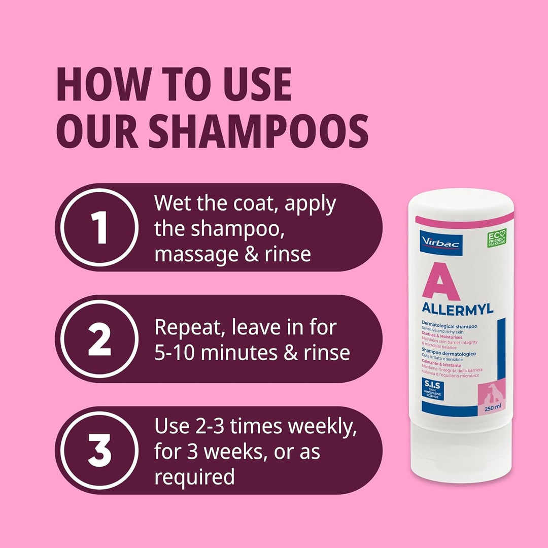 Virbac Allermyl Allergie-Shampoo 200 ml. 200 ml (Pack of 1), 200 ml (Pack of 1)