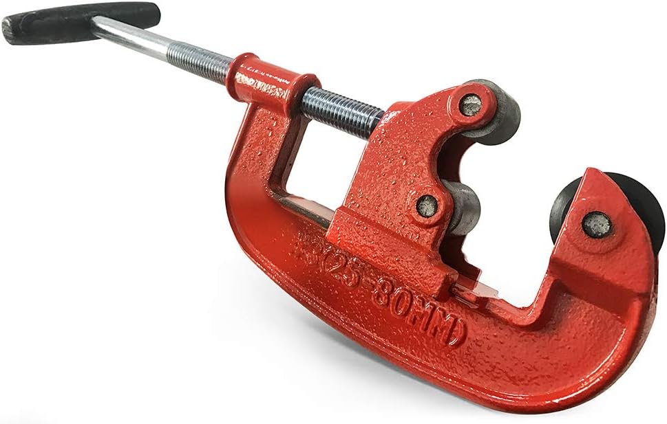 QWORK Robuster Rohrschneider, 1-inch (25 mm) bis 3-inch (80 mm) Leitungsschneider für Schneiden von