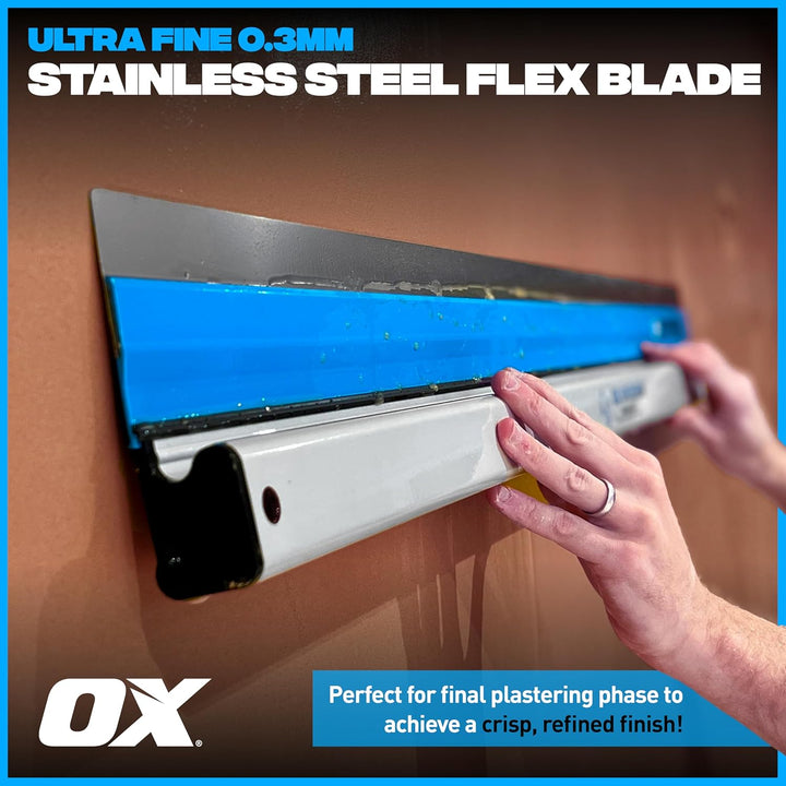 OX Speedskim Stainless Flex Finishing Rule - SF 450mm, 450mm