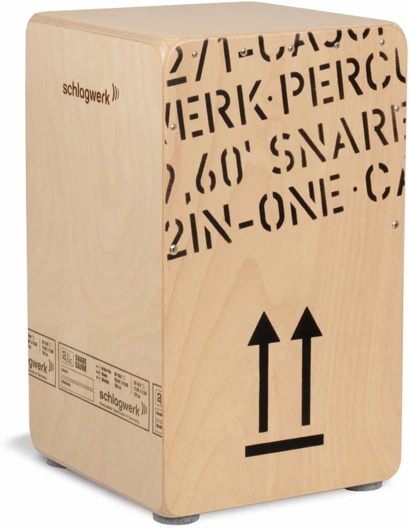 Schlagwerk CP404 Natur Cajon + keepdrum Sitzpad Rot