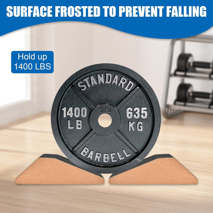 Squat Wedge Block 2 Pcs Kork-Kniebeugen-Keilblock Non Slip Professional Squat Ramp Balance Board für