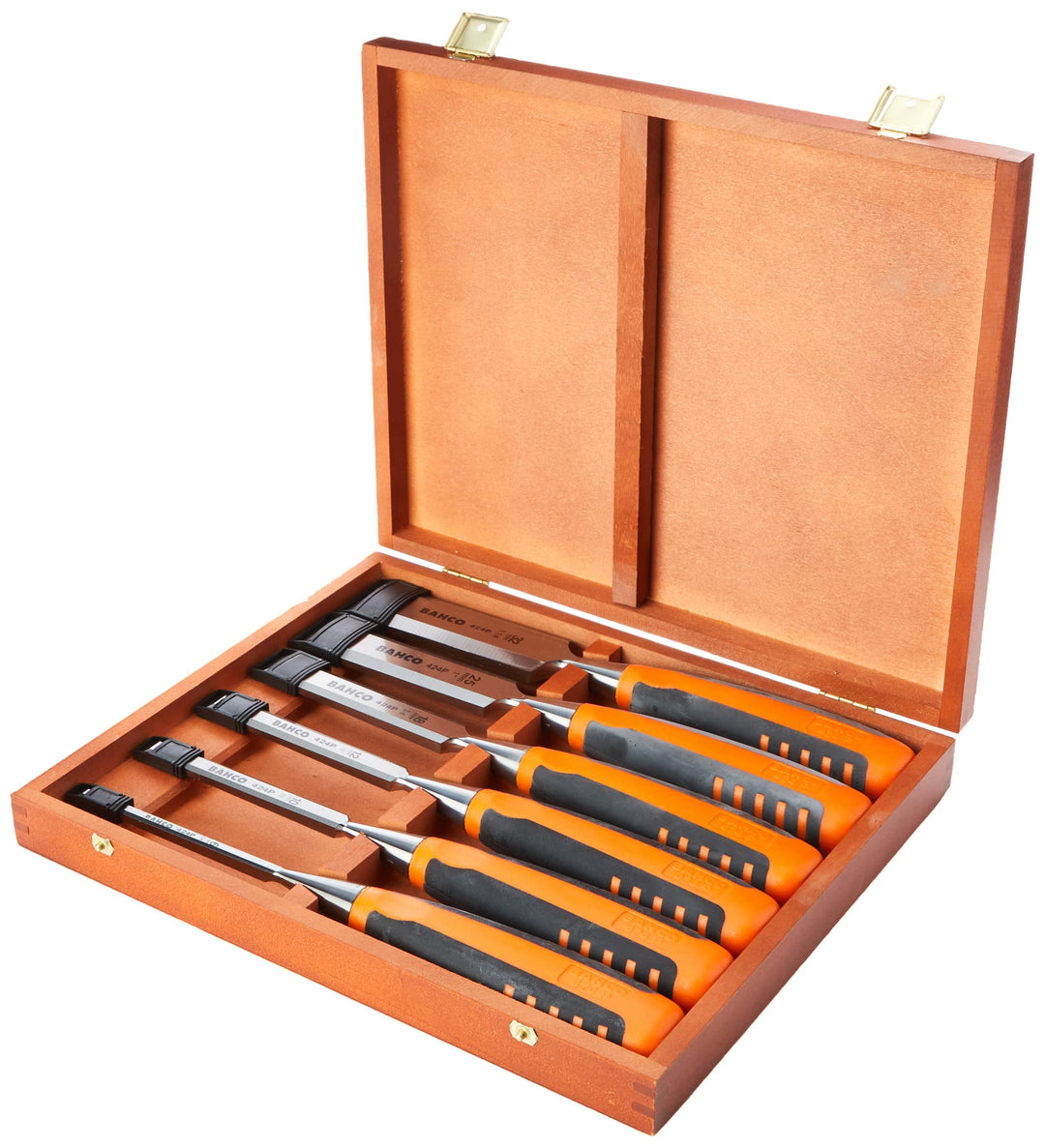 Bahco Stechbeitel-Satz In Holzbox, 6-Tlg, 6,10,12,18,25,32mm 424P-S6-EUR 1 Meissel, 1 Meissel
