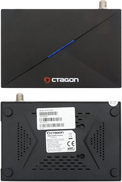 OCTAGON SFX6018 S2+IP 1x DVB-S2 HD H.265 HEVC, E2 Linux Smart Receiver, Satelliten Receiver, Aufnahm