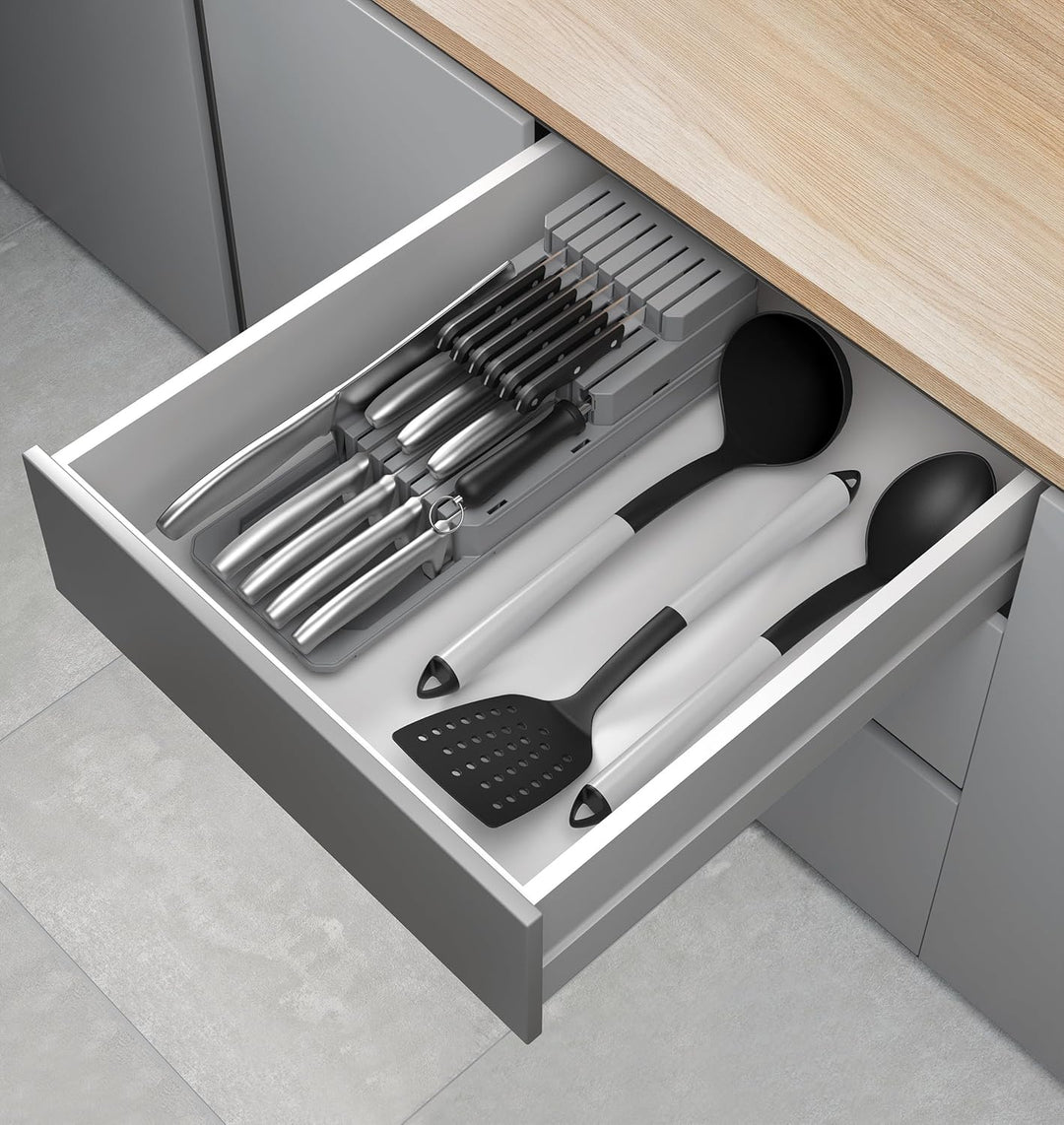 Metaltex 363225000 Organizador Ajustable Cuchillos Cajon Blade-Fit Messer, Messer