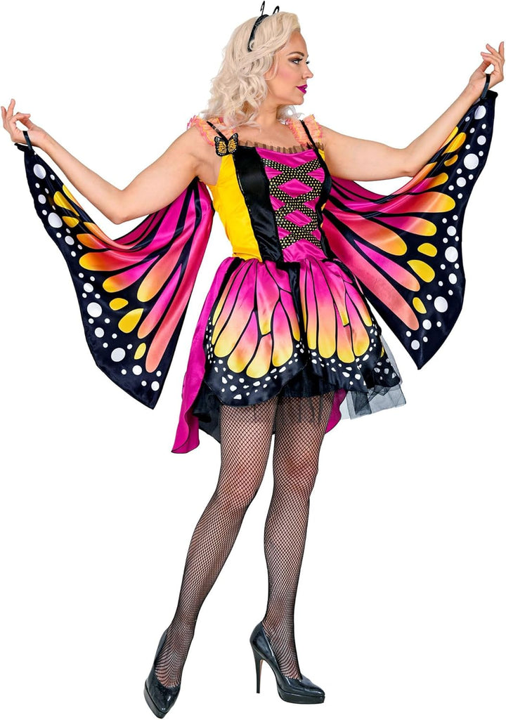 W WIDMANN MILANO Party Fashion - Kostüm Schmetterling, Kleid mit Tutu, Flügel, Tierkostüm, Faschings