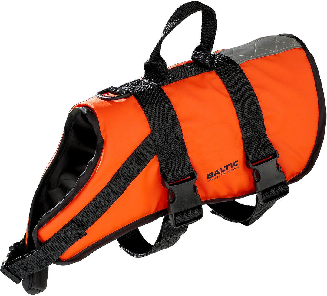 Baltic Schwimmhilfe für Haustiere, mit Klettverschluss und Gurt Orange orange X-Small 0-3 Kg