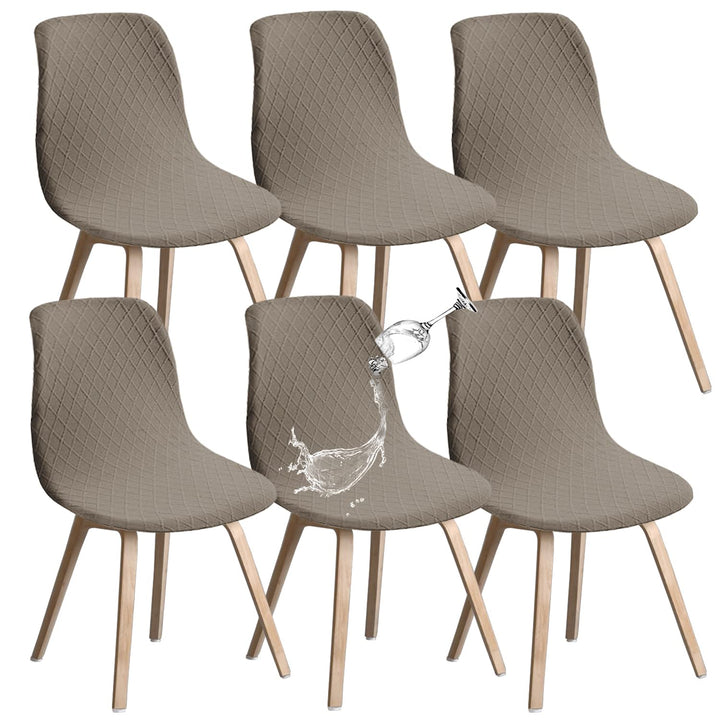 JUNZHE Muschelstuhlhussen Retro-Stuhlhussen Stretch-Spandex-Druck, Lounge-Eckstuhlschutz für Esszimm