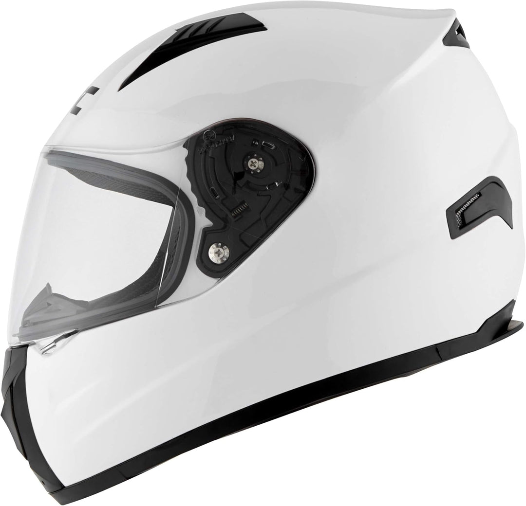 JDC volles Gesicht Motorrad Helm - Prism S Weiss, S Weiss
