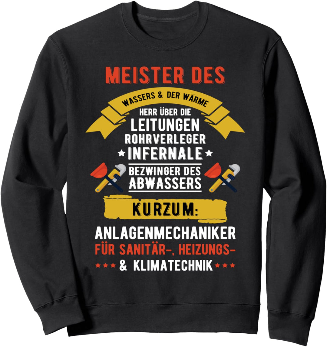 Systemmechanik | Gaswasser-Klempner, Sanitär Klempner Sweatshirt