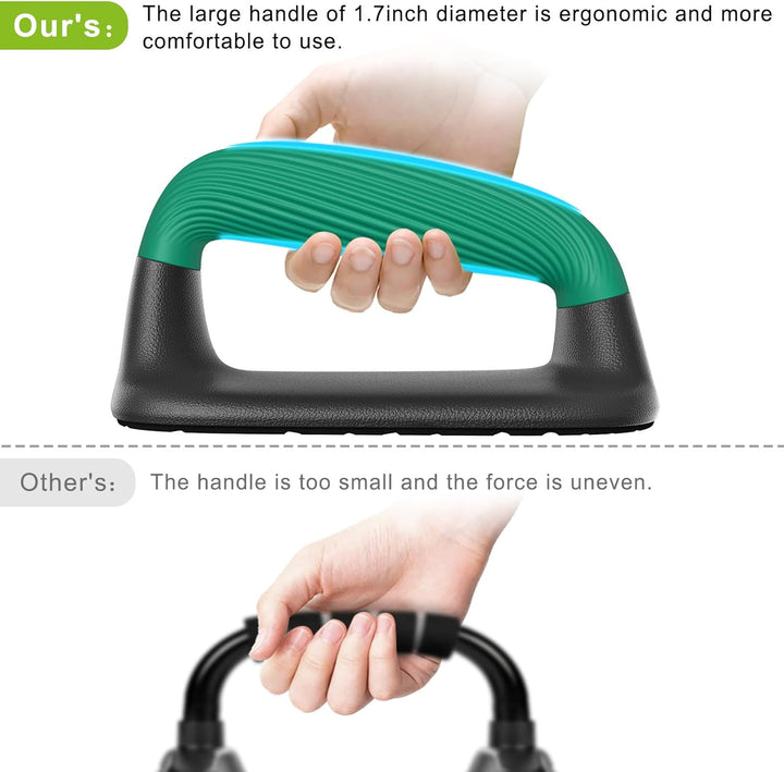Kipika Liegestützgriffe, Push-up handles, Push-up bars aus Weichem Kunststoff, Anti-Rutsch-Polster a