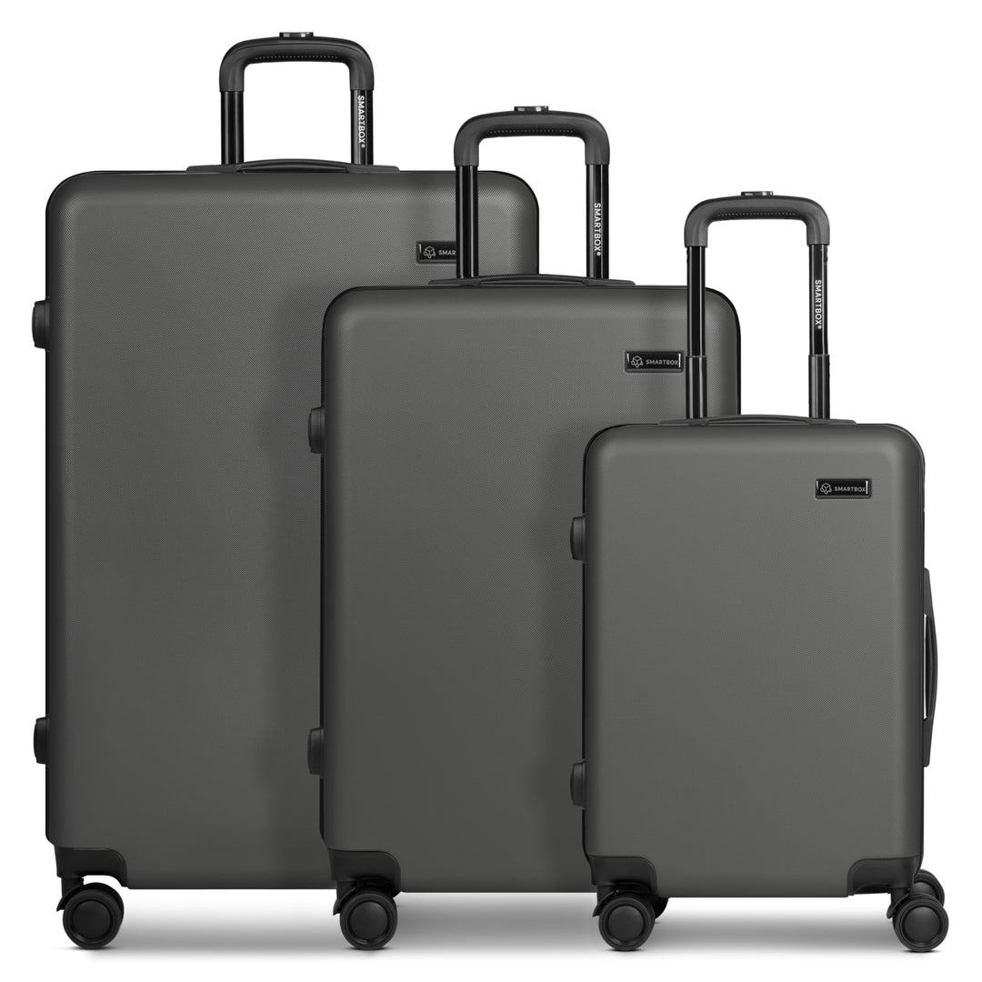 Smartbox Hartschalen Koffer-Set 3-teilig für Damen & Herren | leichte & stabile Reise-Trolleys aus h