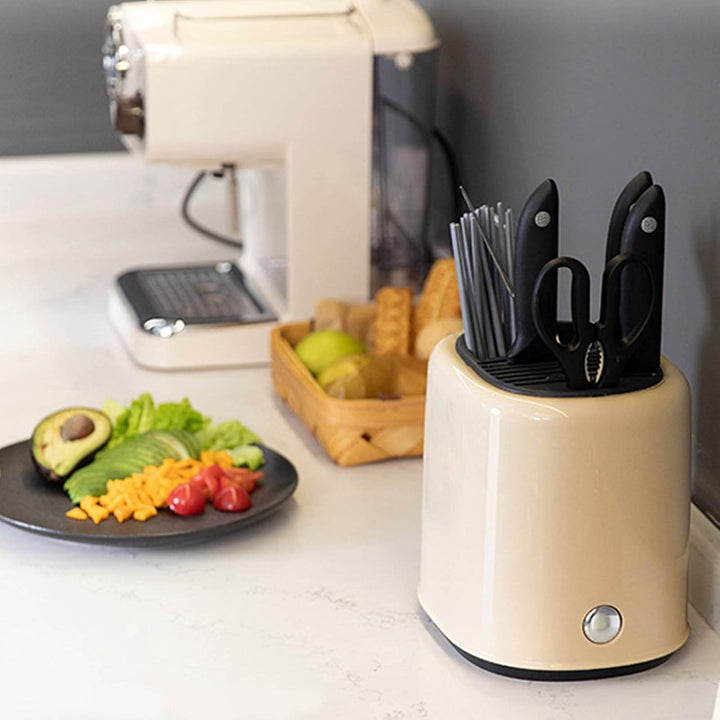 Messerblock Utensilienhalter, 2 in 1 Arbeitsplatten Utensilien Organizer Moderner Messer Utensilienh