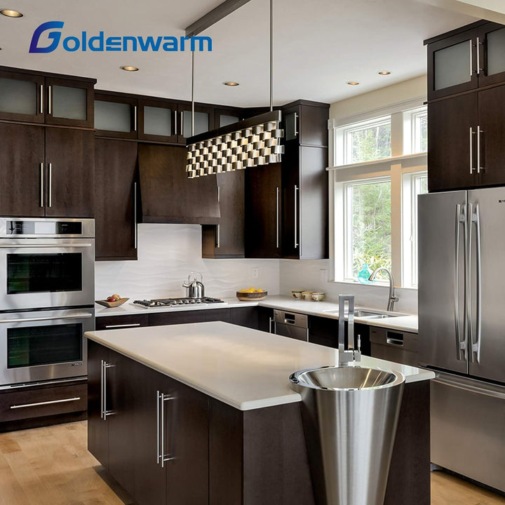 goldenwarm 30 Stück Türgriff Edelstahl Lochabstand 160mm Edelstahl Möbel Griffen Kabinett Griffe Sch