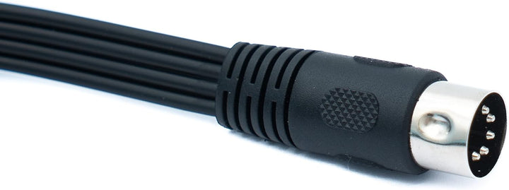 System-S Cinch 4 RCA Kabel 150 cm Stecker zu DIN 5 polig Stecker Stereo Adapter Schwarz