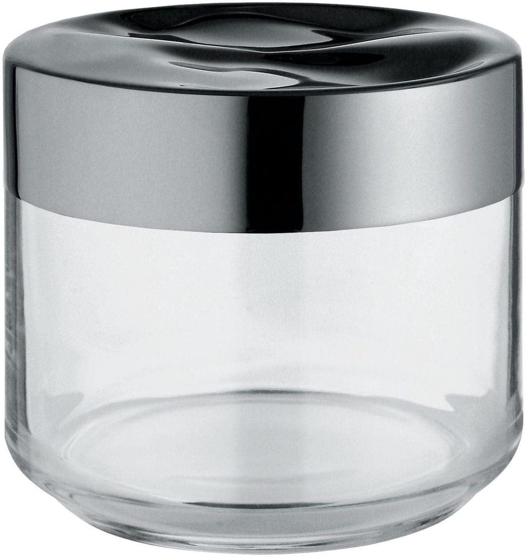 Alessi Julieta LC07 - Hermetisches Design Küchenglas, Glas im Glas mit 18/10 Edelstahldeckel, 50 cl