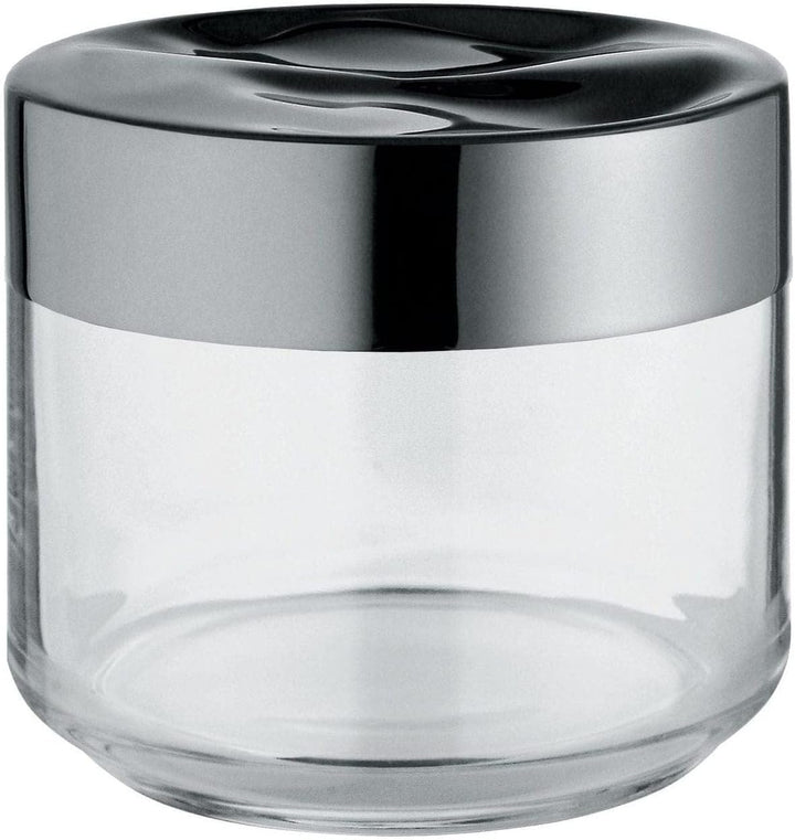 Alessi Julieta LC07 - Hermetisches Design Küchenglas, Glas im Glas mit 18/10 Edelstahldeckel, 50 cl