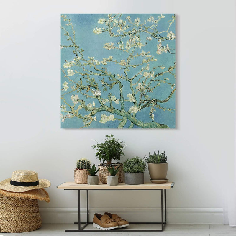 PICANOVA – Vincent Van Gogh Almond Blossom 80x80 cm – Bild auf Leinwand – Leinwandbild – Premium Lei