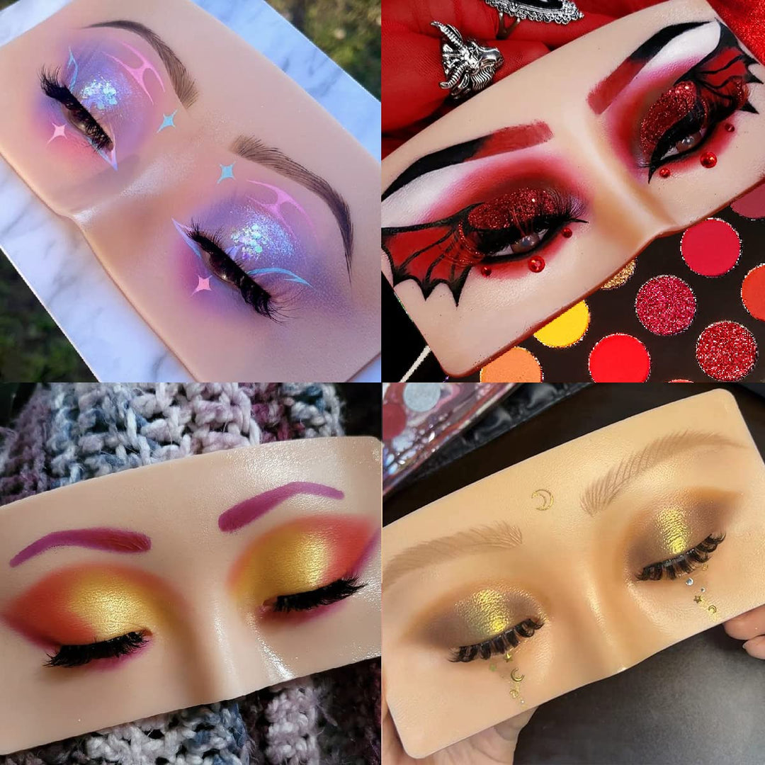 Make-up-Übungsmaske, Gesichtsbrett, Makeup-Training, Silikon-Schaufensterpuppe, Wiederverwendbares R