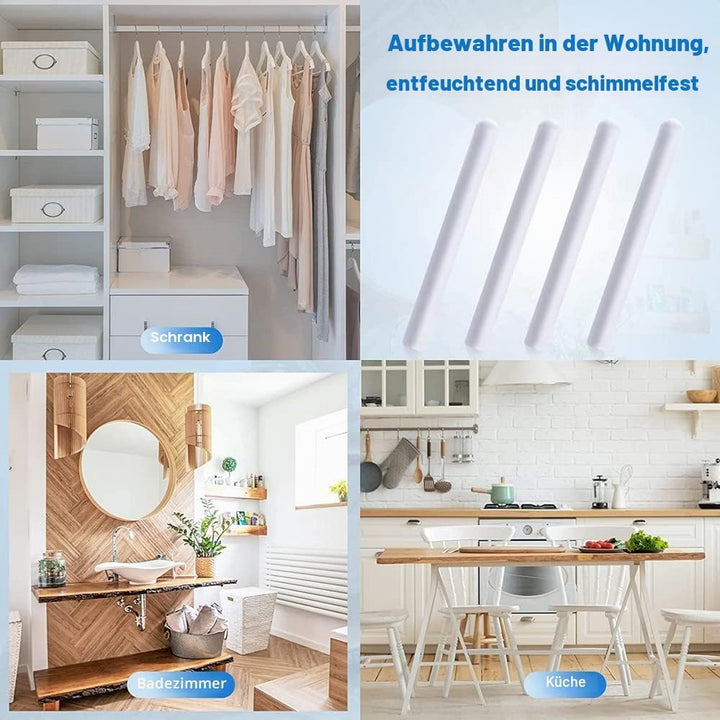 4 Stück Haushaltsreiniger Diatomit feuchtigkeitsabsorbierender Stick Wasseraufnahme Trockenstab Kies