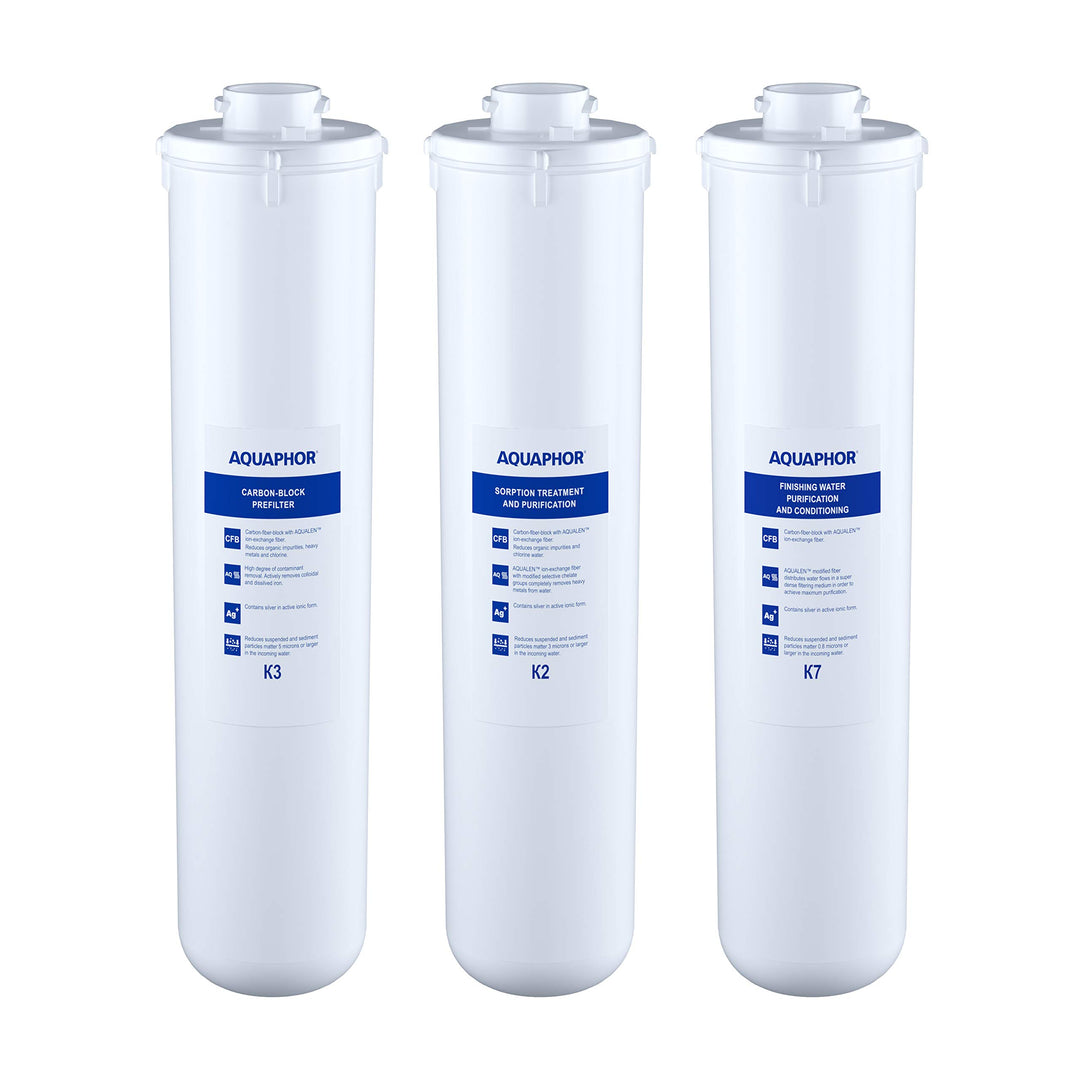 Aquaphor 208334 Crystal Ersatzkartuschen-Set K3-K2-K7