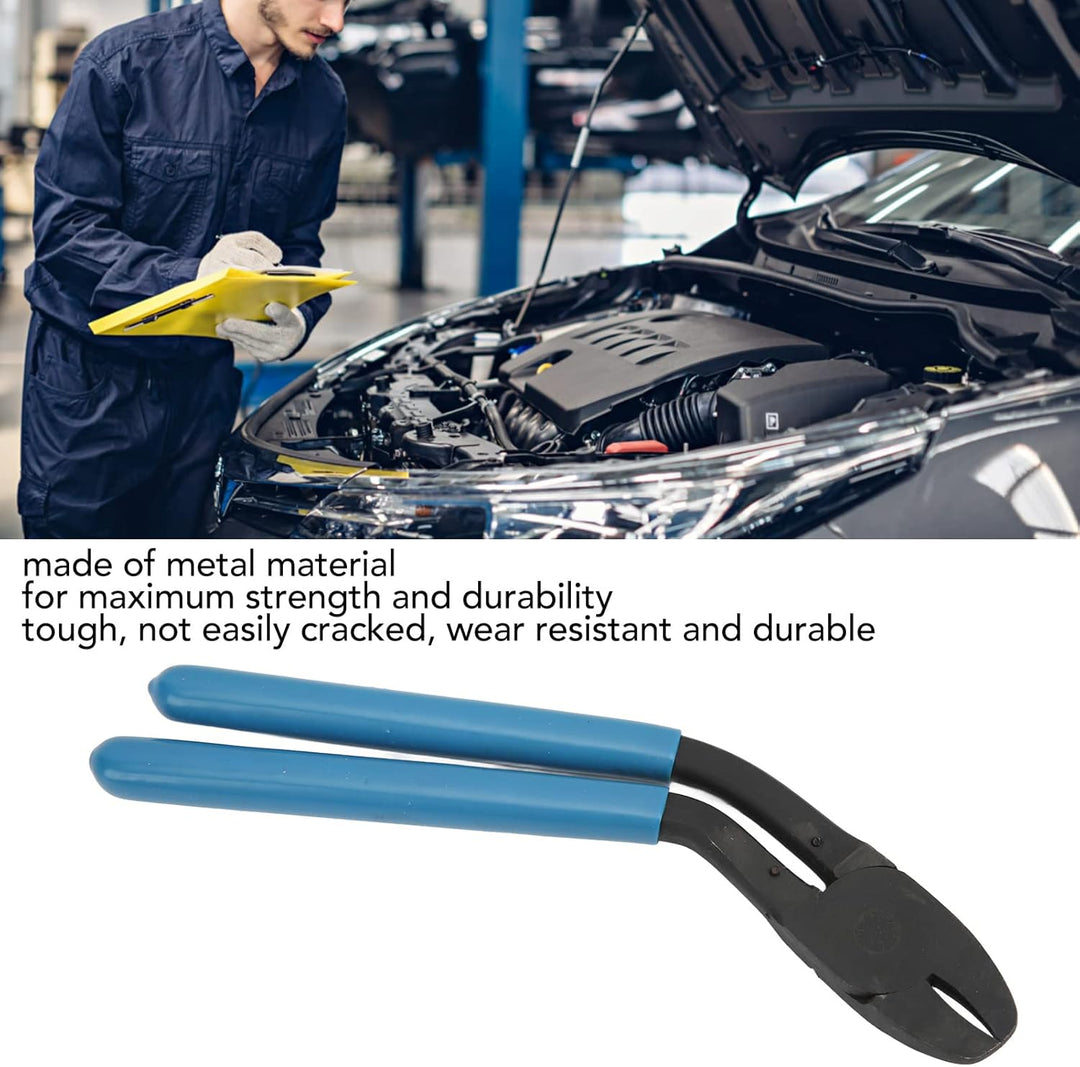 angled hog ring pliers,Hog-Ring-Zange,Abgewinkelte Hog-Ring-Zange,Gebogener Kopf,Gebogen,Offen,Abgew