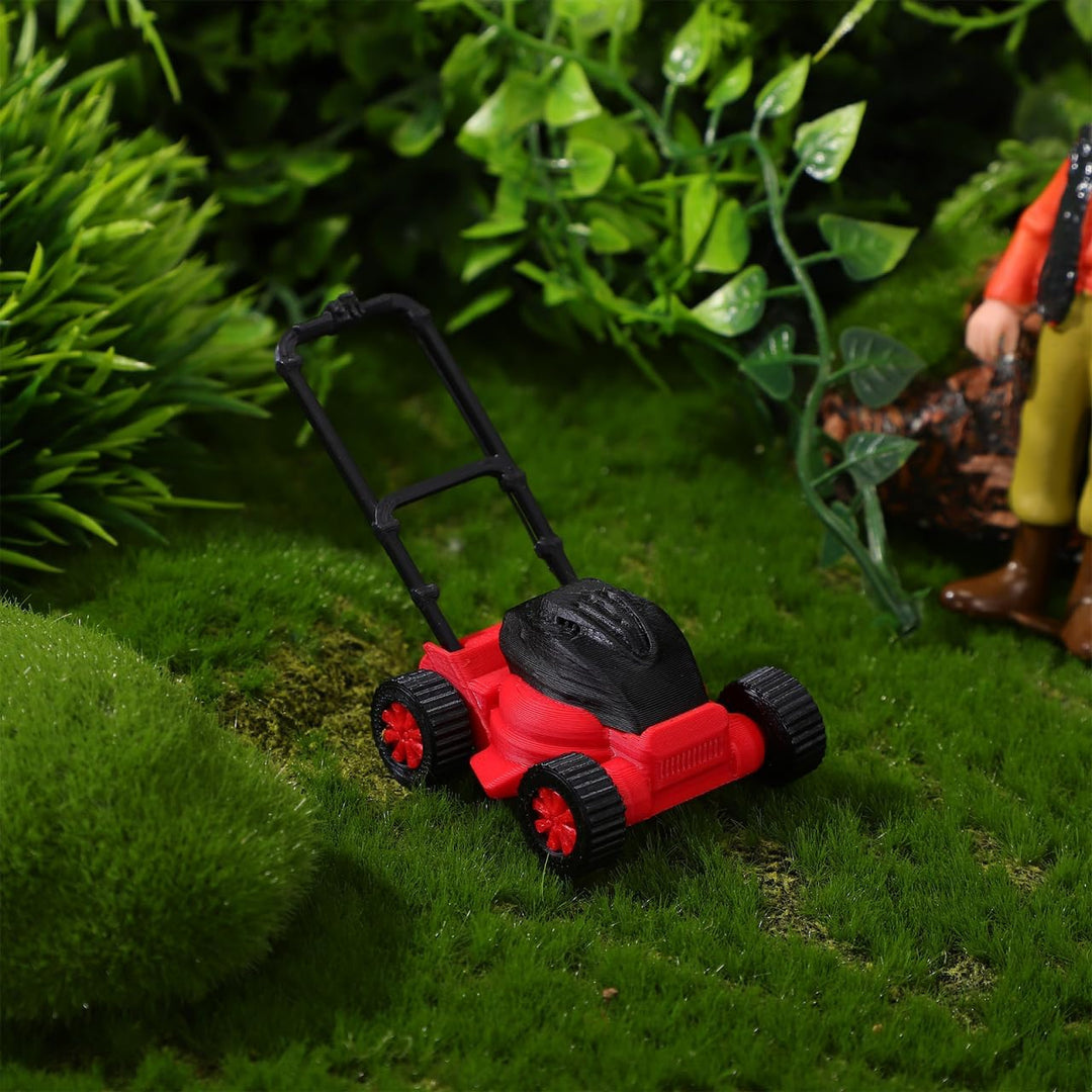 Homoyoyo Kleiner Rasenmäher Modell aus Kunststoff Massstab 118 für Puppenhaus Gartendekoration und M