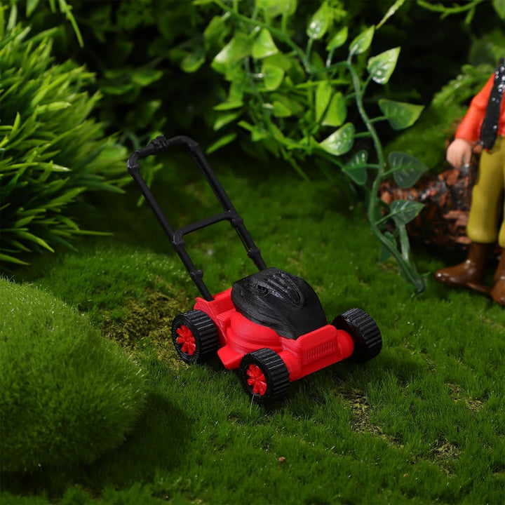 Homoyoyo Kleiner Rasenmäher Modell aus Kunststoff Massstab 118 für Puppenhaus Gartendekoration und M