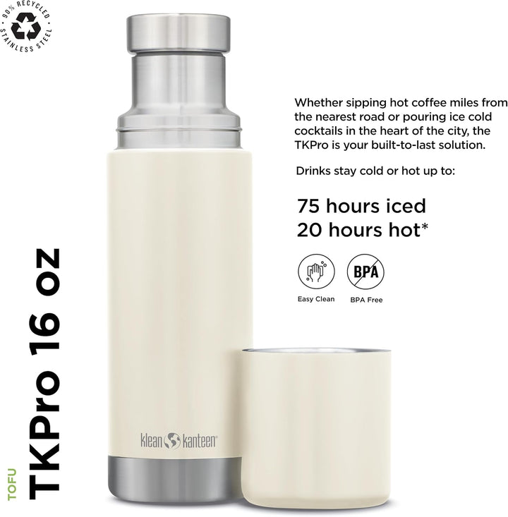 Klean Kanteen Herren tkpro-sb Trinkflasche Einheitsgrösse Tofu, Einheitsgrösse Tofu