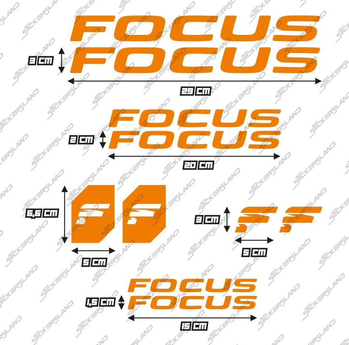 Stickersland® Aufkleber-Set kompatibel mit Rahmen MTB Mountainbike und Helm | Decals Aufkleber für F